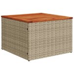vidaXL Salon de jardin avec coussins 13 Pièces beige résine tressée