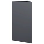 vidaXL Jardinière anthracite triangulaire 40x34 5x70 cm acier