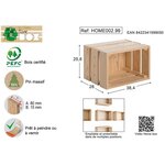 Caisse en pin massif modulable home box moyenne