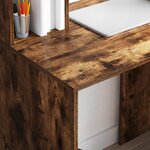 vidaXL Bureau Chêne fumé 91 x 50 x 149 cm Bois d'ingénierie