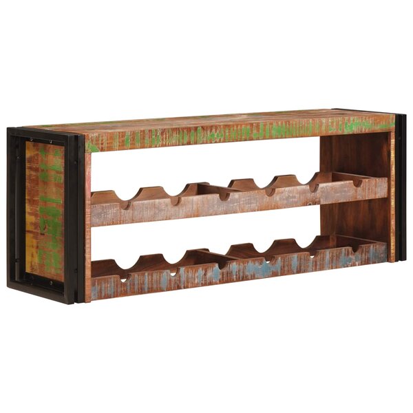 vidaXL Étagère à vin Marron 100 x 45 x 33 cm Bois récupéré massif