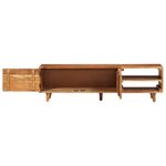 vidaXL Meuble TV bois massif d'acacia avec finition miel 140x30x40 cm