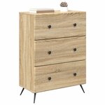 vidaXL Armoire à tiroirs Chêne Sonoma 66 x 34 5 x 90 cm