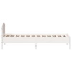 vidaXL Cadre de lit sans matelas blanc 100x200 cm bois de pin massif