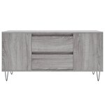 vidaXL Table basse sonoma gris 102x44 5x50 cm bois d'ingénierie