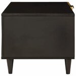 vidaXL Table basse Noir et or 80 x 50 x 40 cm