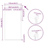 vidaXL Store enrouleur occultant largeur du tissu 105 7 cm polyester