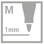 Boîte métal Lot de 20 Feutre de Dessin PEN 68 Pointe Moyenne 1 mm STABILO