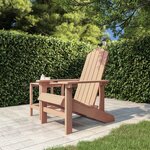 vidaXL Chaise Adirondack de jardin PEHD marron