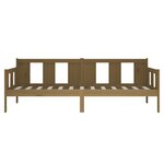 vidaXL Lit de jour Marron miel Bois de pin massif 90x190 cm
