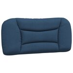 vidaXL Cadre de lit avec lumières LED bleu 90x200 cm tissu