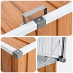 vidaXL Boîte de Rangement Extérieure Acier galvanisé 150 x 101 x 91 cm
