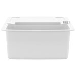 vidaXL Évier de cuisine Granit Double lavabo Blanc