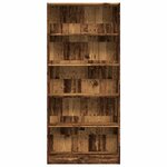 vidaXL Bibliothèque vieux bois 80x24x176 cm bois d'ingénierie
