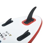 Vidaxl ensemble de planches sup gonflables rouge et blanc
