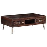 vidaXL Table basse Bois de récupération solide 100x60x35 cm