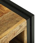 vidaXL Range-bouteilles 34.5 x 35 x 39 cm Bois massif de manguier rugueux