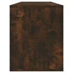 vidaXL Meuble TV chêne fumé 130x35x50 cm bois d'ingénierie