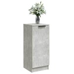 vidaXL Buffet Gris béton 30x30x70 cm Bois d'ingénierie