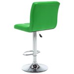vidaXL Tabourets de bar lot de 2 vert similicuir