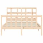 vidaXL Cadre de lit sans matelas bois de pin massif