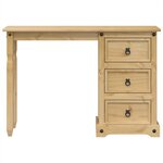 vidaXL Coiffeuse Corona 110x50x75 cm bois de pin massif