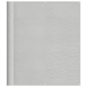 vidaXL Écran de balcon gris clair 120x300 cm 100  polyester oxford