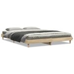 vidaXL Cadre de lit sans matelas chêne sonoma 160x200 cm