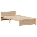 vidaXL Cadre de lit sans matelas 75x190 cm bois de pin massif