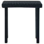 vidaXL Table à thé de jardin Noir 40x40x40 cm Résine tressée