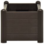 vidaXL Lit surélevé de jardin PP Moka 100x43x35 cm