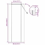 vidaXL Stores et Occultants avec des rideaux Jaune 80 x 220 cm Bambou