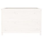 vidaXL Lit surélevé de jardin blanc 119 5x82 5x78cm bois de pin massif