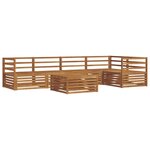 vidaXL Ensemble de canapés d'extérieur 6 Pièces Naturel