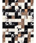 Tapis d'intérieur Patchwork CUBE 50 x 80 cm - Marron