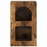 vidaXL Table de chevet 2 Pièces Chêne fumé 29 5 x 35 x 50 cm