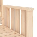 vidaXL Banc de jardin avec table 2 places bois de pin massif