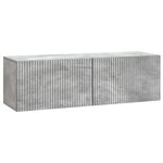 vidaXL Meuble TV mural 98 x 31 x 30 cm Gris béton Bois d'ingénierie