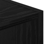 vidaXL Table de chevet Chêne noir 30 5 x 27 x 59 5 cm