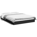 vidaXL Cadre de lit sans matelas noir 120x200 cm