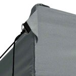 vidaXL Tente pliable avec 4 parois latérales 3 x 4 5 m Anthracite
