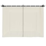 vidaXL Tonnelle avec rideaux crème 3x3 m acier