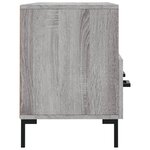 vidaXL Meuble TV sonoma gris 102x36x50 cm bois d'ingénierie