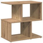 vidaXL Tables de chevet 2 Pièces chêne artisanal bois d'ingénierie