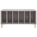 vidaXL Armoire à disques sonoma gris 100x38x48 cm bois d'ingénierie