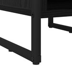 vidaXL Table de chevet Chêne noir 39.5 x 30 x 50 cm Bois d'ingénierie