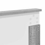 vidaXL Tête de lit Gris Sonoma 200 cm Bois d'ingénierie