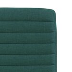 vidaXL Chaises à manger lot de 2 vert foncé tissu