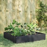 vidaXL Lit surélevé de jardin anthracite 100x100x33 5 cm acier