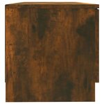 vidaXL Meuble TV Chêne fumé 80x35x36 5 cm Bois d'ingénierie